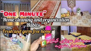 10-One Minute Habits for a clean home || Germ free fresh home