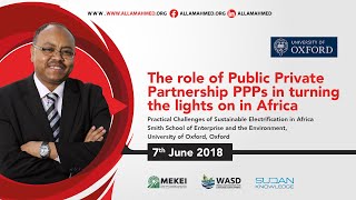 The role of Public Private Partnership (PPPs) in turning the lights on in Africa