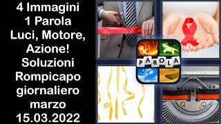 4 Immagini 1 Parola - Luci, Motore, Azione! - 15.03.2022 - Soluzioni Rompicapo giornaliero - marzo