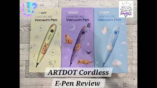 REVIEW of ARTDOT Cordless, Electronic Diamond Painting Vacuum E-pens!