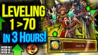 From 1 to 70 Leveling in 3 HOURS! EASY ! (NOT NERFED) Power Leveling Guide Dragonflight 10.2 !