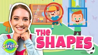 Shapes Song For Kids - Toddler Learning Songs About The Shape Family with Miss Sarah Sunshine