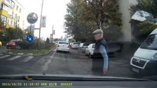 Bad driver in traffic turns left from first lane then a biker sees death