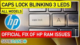 HP laptop CAPS LOCK blinking 3 times' error Official Fix. Live Repair. Hp 14-CF All models.