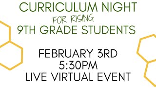 Curriculum Night - Class of 2029 - Edina High School