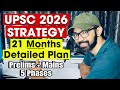 UPSC 2026 Strategy | IAS Exam 21 Months Plan