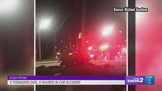 Two teenagers die in High Point car accident