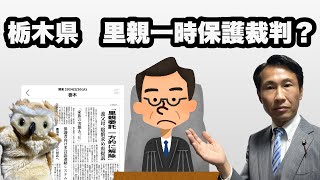 栃木県でも里親一時保護裁判？児童相談所の職権濫用的な委託解除に対しての有効策になるか？