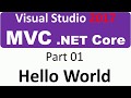 Visual Studio 2017 - MVC Core - Part 01 - Hello World