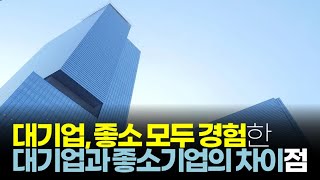 (※시청자경험담) 대기업, 좋소 모두 경험한 대기업s사와 좋소기업의 차이점