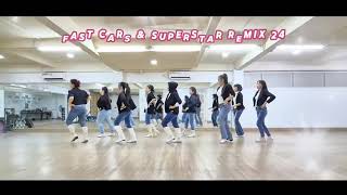 Fast Cars & Superstar  Remix 24- Line Dance/Beginner/32c 4w/Choreo: Adelaine Ade(INA)/ Dance Lover's