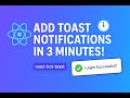 React Toast Notifications in 3 Minutes (react-hot-toast)