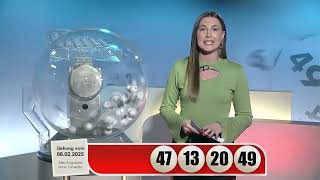 LOTTO 6aus49-Gewinnzahlen von Samstag, 08.02.2025