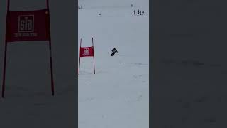 テレマークスキー　ショートターン　Telemark Ski Short Turn 2024.04 #shorts