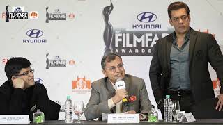 Salman Khan at the 68th Hyundai Filmfare Awards 2023 with Maharashtra Tourism Press Conference