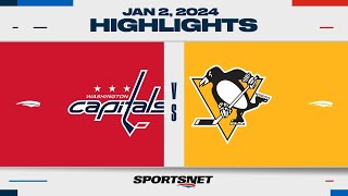 NHL Highlights | Capitals vs. Penguins - January 2, 2024