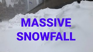 Real Life Scenes of Toronto's Biggest Snowfall in single day since 1968 dumping 10 inches in a day