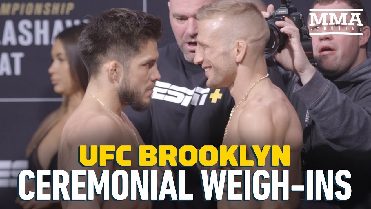 UFC Brooklyn Ceremonial Weigh-Ins – MMA Fighting - YouTube