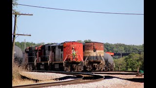 RARE: 2 Canadian C40-8Ms In The Heartland