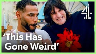 Noel Fielding being HILARIOUS distracting bakers in the tent | The Great British Bake Off 2022