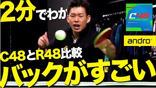 【2分】誰よりラザンターを知る男が打ち比べたら・・・【C48試打｜勝てる卓球用具 #3】