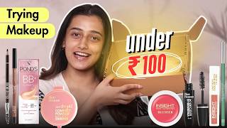 Makeup Under Rs 100 | College Makeup Tutorial | Aashi Adani