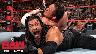 FULL MATCH- Roman Reigns vs. Braun Strowman vs. Samoa Joe - Triple Threat Match: Raw, July 31, 2017