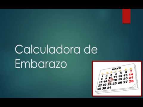 Calculadora De Embarazo - YouTube