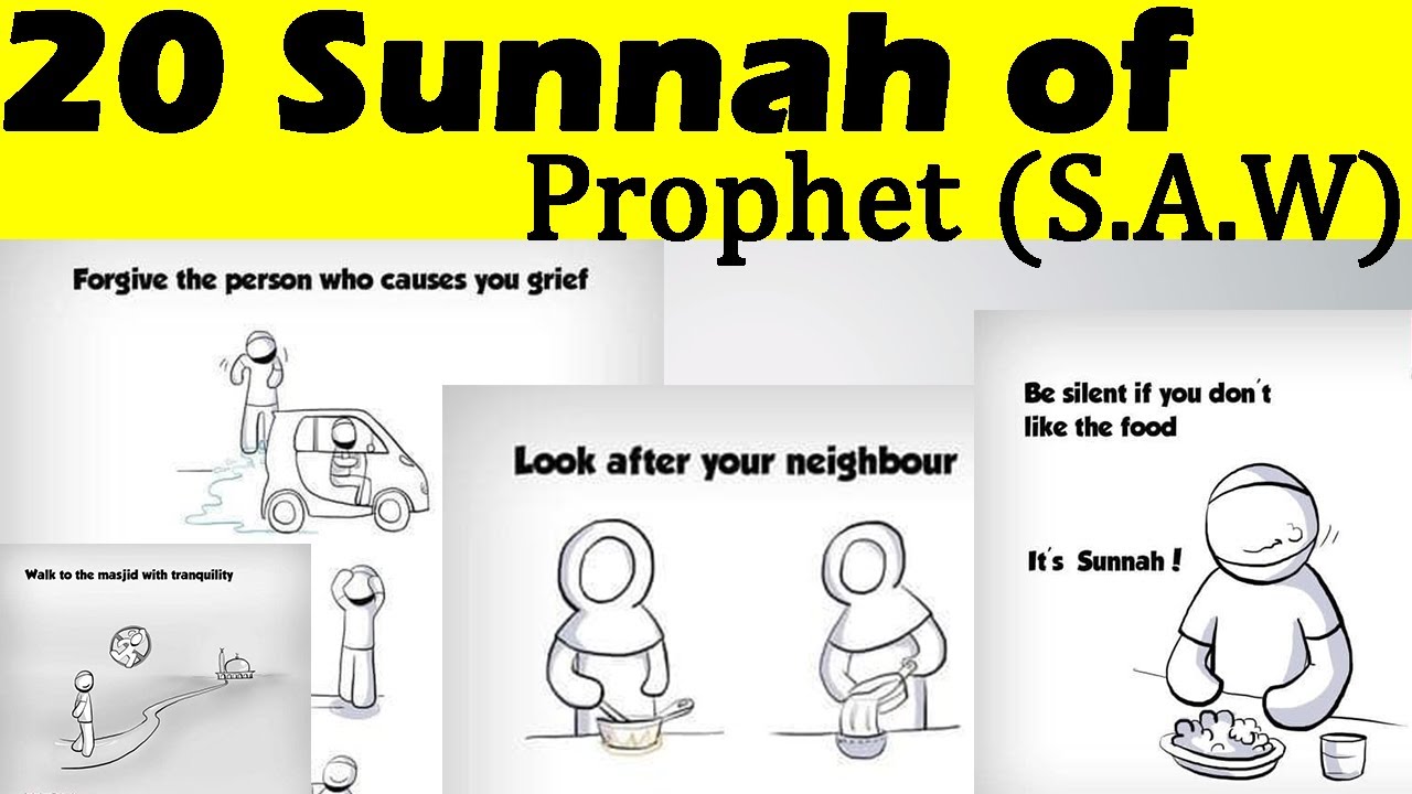 20 Sunnah Of Prophet Muhammad S.A.W - YouTube