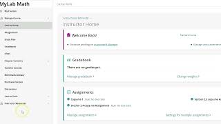 MyLab (XL-Based) Copy Import Assignments from another Instructor 2022