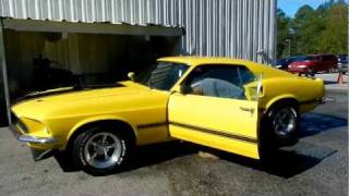 1969 Ford Mustang Engine Run and Interior Look Charleston Car Videos