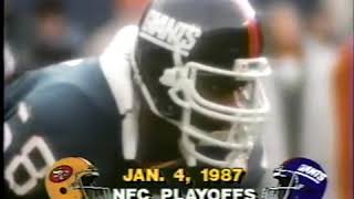 1986 NFC Divisional Round - San Francisco 49ers at New York Giants