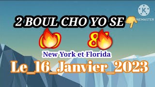 2Boul Cho Pou Tiraj Midi a Le 16 Janvier 2023 Lotri New York Florida Georgia #Boulcho #Boulbolet