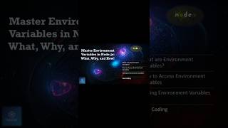 Mastering Environment Variables in Node.js | Setup & Access env variable #shorts #nodejs #env