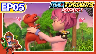 【DinoTrainers S1】EP05 Rescue Pachycephalosaurus | Dinosaur for Kids | T-Rex | Cartoon | Toys | Robot