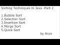 Program #21 Selection Sort implementation in Java
