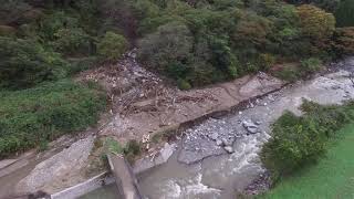 【台風19号被害状況】丸森町筆甫地区