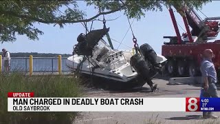 Man charged in Old Saybrook boat crash that killed 3 people