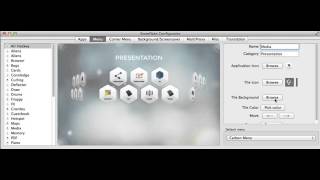 Snowflake multitouch software Configurator - Menu tab explained