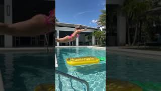 Paige Van Zant jumping in pool #shorts