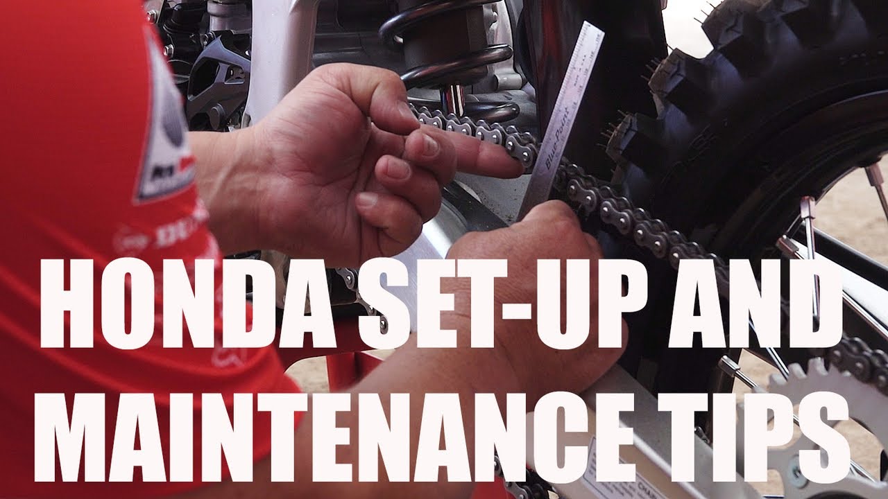 Honda Set-Up And Maintenance Tips - YouTube