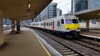 NMBS/SNCB Type AM80/82/83 no. 342 + 325 arriving at Brussel Noord Station  on 22/6/15