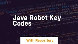 java robot key codes