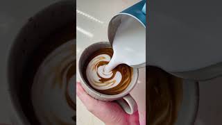 咖啡拉花練習-鬱金香/Practice Latte Art Tulip