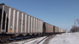 EJ\u0026E LAST WEST STATE LINE COAL HEADS INTO JOLIET THE CN TAKES OVER 2/1/09 EJE 663