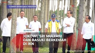 Momen Presiden Jokowi Ditemani Para Menteri Kemah \u0026 Sarapan di IKN