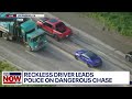 Crazy police chase disrupts Monday morning commute in LA | LiveNOW from FOX