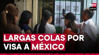 Embajada México: largas filas desde temprano para solicitar visa