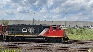 GP40-2LW Duo! CN L559 at Mile 1 (8/7/22)