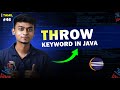 #46 THROW keyword  in Java | In Tamil | Java Tutorial Series | Error Makes Clever